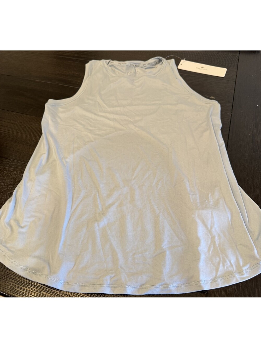 Nwt Womens Light Blue CRZ YOGA Lightweight Racerback Tank Top Small
